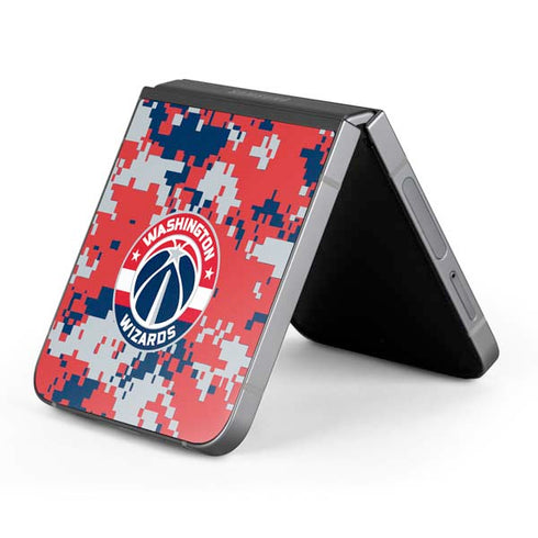NBA Washington Wizards Camo Digi Galaxy Z Flip6 Skin